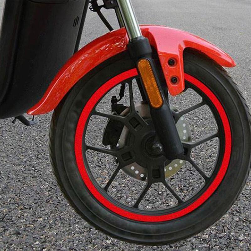 Red Reflective Rim Stripe Wheel Tape Decal Stickers For Yamaha YZF R1 R6 FZ1 R6