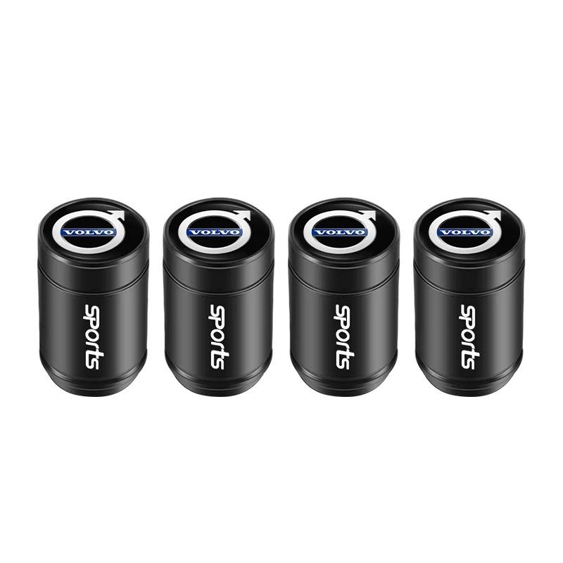vhndr2 4PCS Aluminum Alloy Tire Valve Caps Wheel Air Valve Dust Cover for Volvo XC60 XC90 S60 V60 XC40 C40 S90 V90 V40 XC70