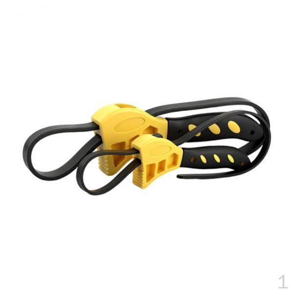 Регулируемый резиновый ремешковый ключ Открывалка для банок Аксессуар Портативный ремень Сантехнический гаечный ключ Универсальный