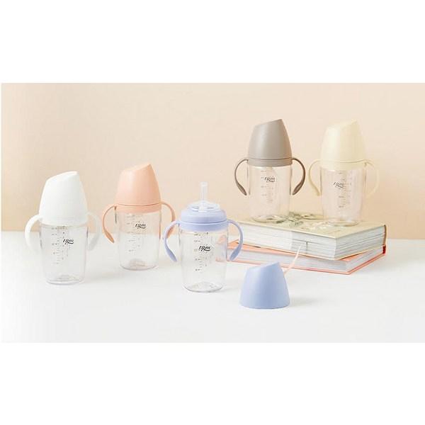 Чашка TGM Tritan для рисовой соломки 240мл, теплый серый, 2 шт.