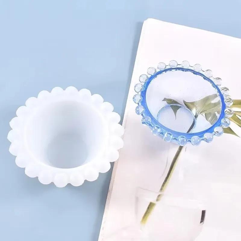 Handcraft Mold Silicone Mold for Resin Art Accessories Simple Handmade Molds Resin Mold Crystal Epoxy Silicone Mirror Lace Dish