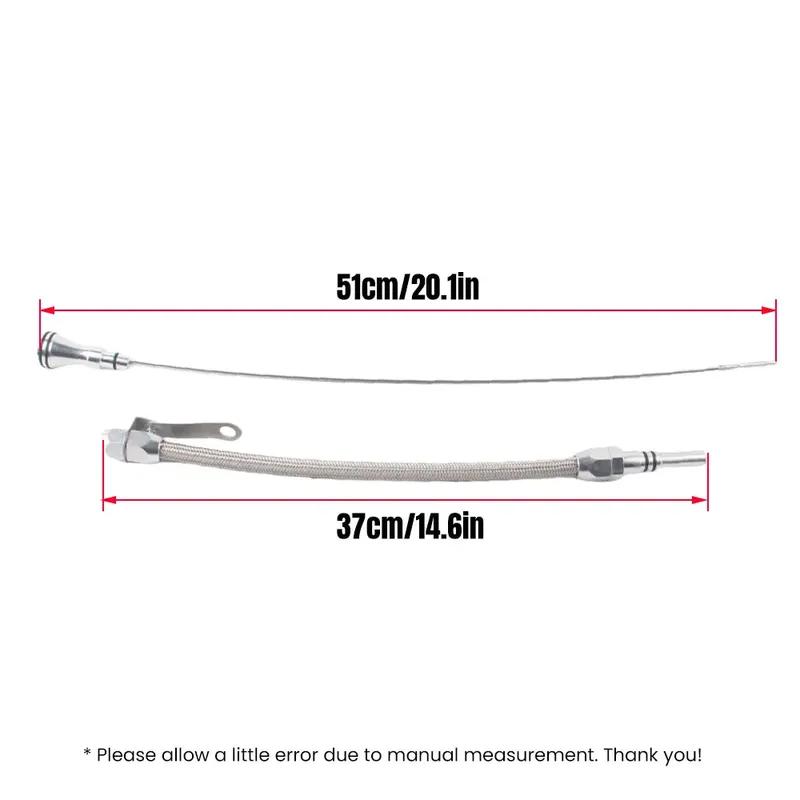 Flexible Stainless Oil Dipstick for Big Block Chevy Engine BBC 396 427 454 496 502