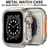 Металлический корпус для Apple Watch Ultra 3 2 49мм 46мм 45мм 44мм Защитная оболочка из сплава для Iwatch Серии 11 10 9 8 7 6 5 4 SE3