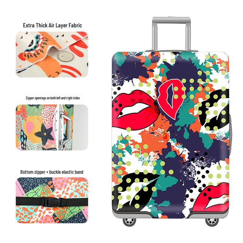 Thickened Cartoon Leather Suitcase Covers: Protective Dust Cover for 20, 24, and 28 Trolley Cases