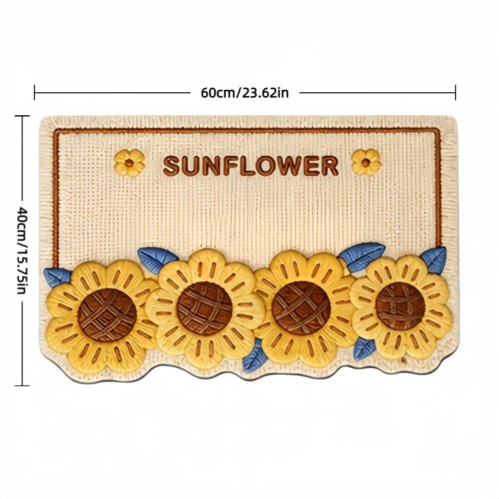 Roses/Sunflowers Bathroom Carpet Soft Bedroom Door Small Rug Durable Entrance Carpet Table Bedside