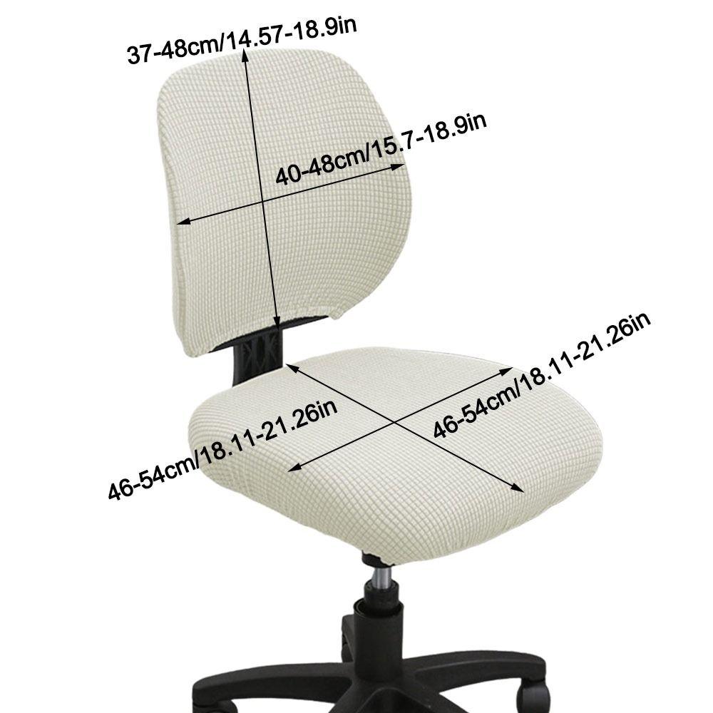 Elastic Jacquard Armchair Seat Cover Anti-dirty Lift Rotating Chair Cover  for Home&Office