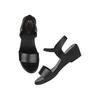 Shoetopia Женские Девочки-Snd-1282 Сандалии на танкетке-6 Дети Великобритания (Девочки-Snd-1282-Черный)-EU39