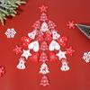 10PCs 5cm Wooden Christmas Ornaments Kids Toys For Chirstmas Tree Hanging Pendants Xmas DIY Decoration For Home Party New Year