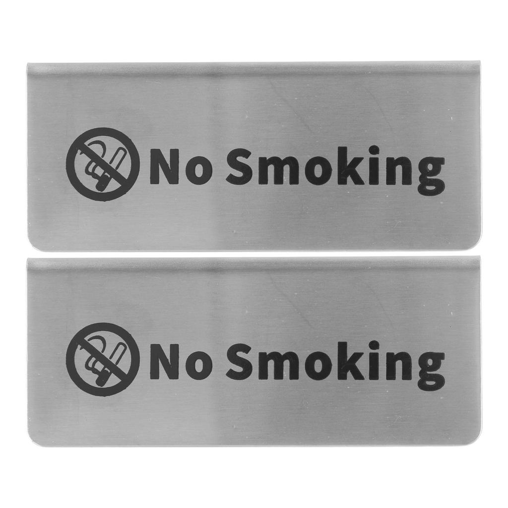 Table Top Sign Stainless Steel Double Sided Versatile Silver Tabletop Card Sign for Party Wedding Hotel