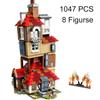 1047PCS Attack on The Burrow Building Blocks Совместимая модель Kit Bricks Toys для детей Подарочная магическая школа