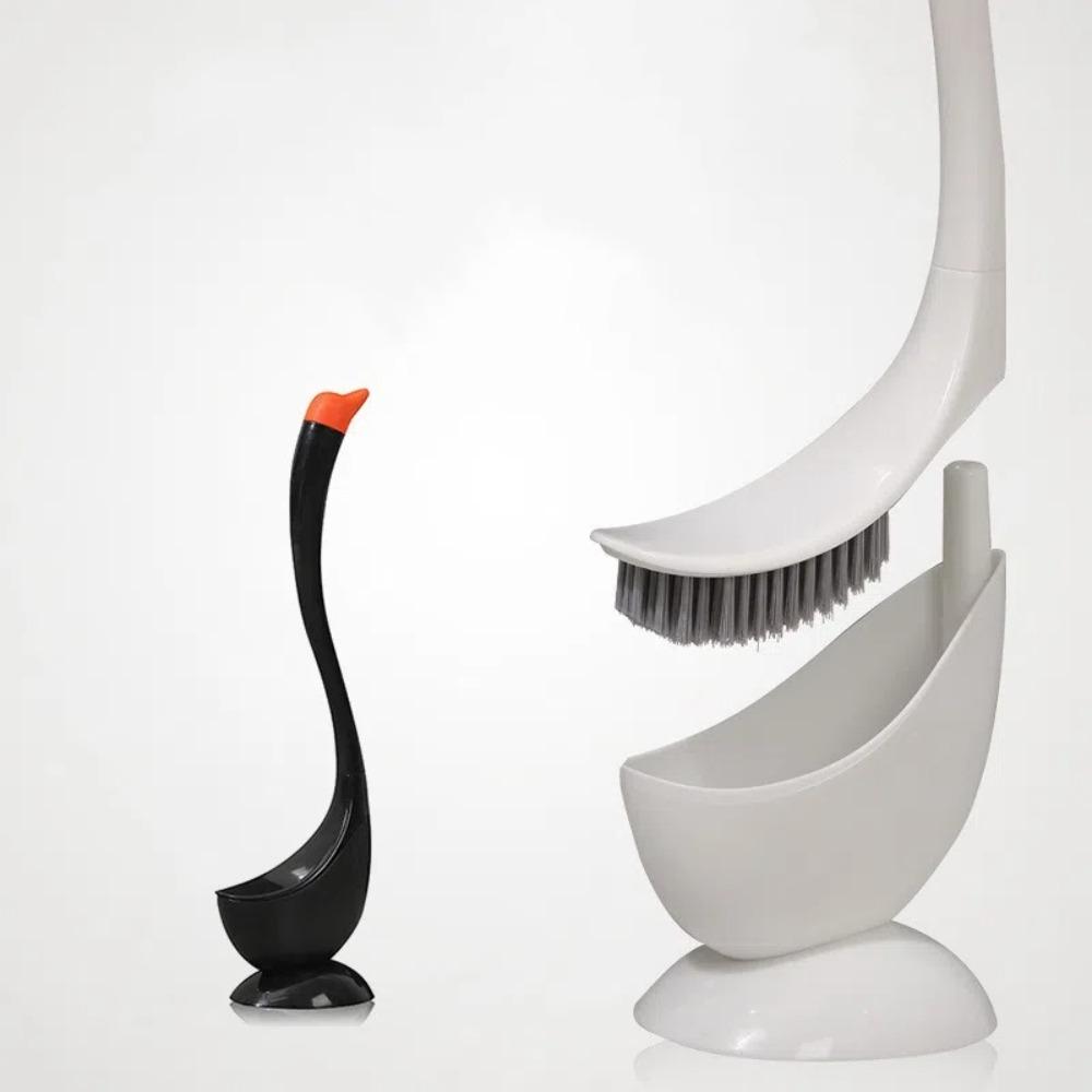 Мультяшный туалетный вантуз, густая щетина, щетка для чистки унитаза, длинная ручка, туалетная щетка, ванная комната