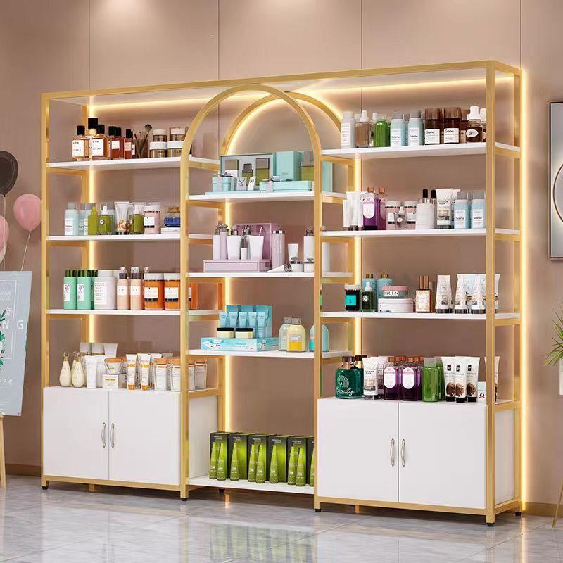 Floor-Standing Multi-Layer Nail Polish and Beauty Salon Display Rack