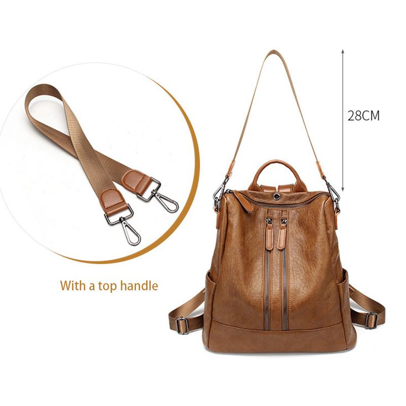 Женская сумка-рюкзак из дикой кожи, женский рюкзак, модный рюкзак для школьников средней школы, сумка для девочек-подростков, школьная сумка, женская сумка