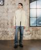 SHIRTER High Neck Overdyed Shirt (Ivory)
