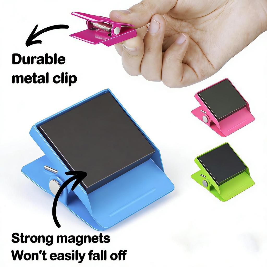 5pcs Fridge Magnets Magnetic Clips Fridge Magnets Metal Clips for Notes & Papers Suitable for Home, Office, and Personal Use