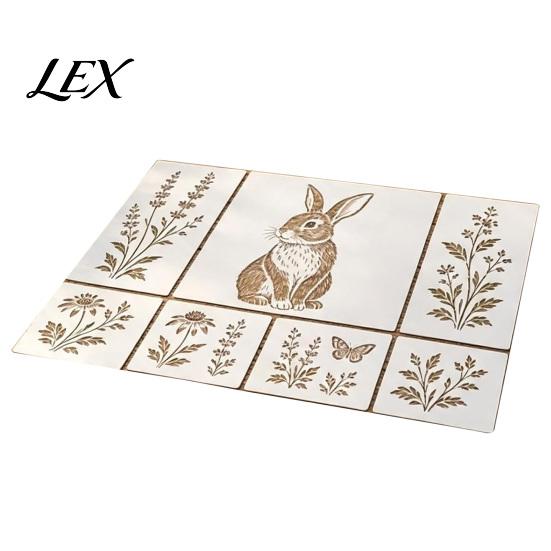 Outdoor Wall Art Garden Bloom Stencil Kit, Reusable Floral Painting Templates, DIY Fence Decoration Modular Stencils for Walls Wood Fences Butterfly
