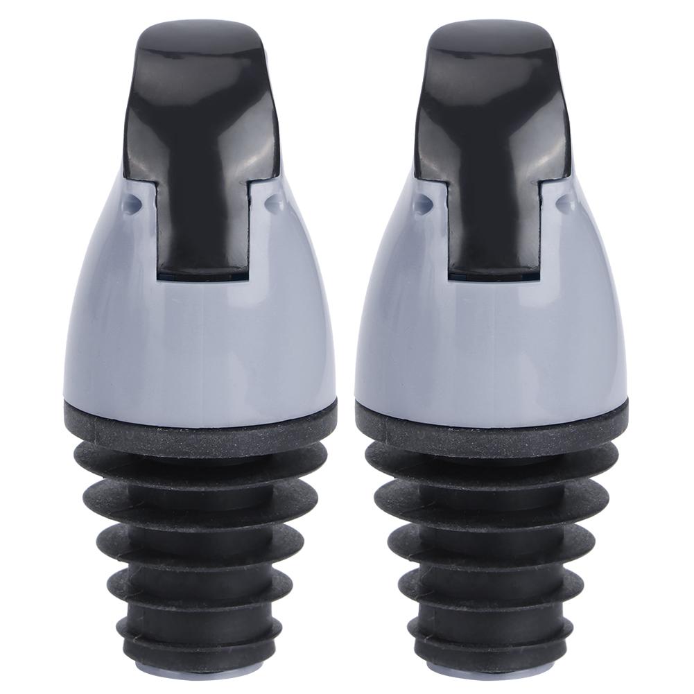 2 шт. Насадка-дозатор для бутылок с маслом, пробка для бутылок вина, соевого соуса, уксуса, кухонный аксессуар, серый