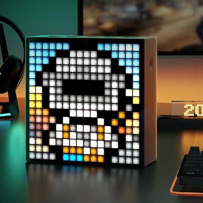 Пиксельный Bluetooth-динамик Divoom с RGB-подсветкой, отображением текста песен и будильником, штекер CN (адаптер в комплекте)