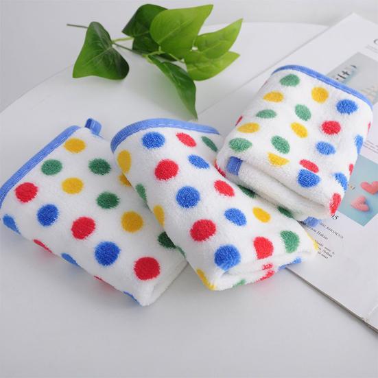 5 шт. полотенец для посуды Rainbow Dot Coral Velvet Rags супермягкие впитывающие микрофибры