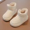 Kids Winter Shoes For Girl Solid Color Toddlers Snowboard Boots Thickened Warm Plush Kids  Causal Ankle Snow Boots
