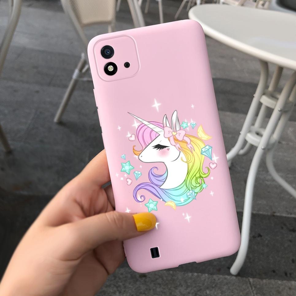 Канди Чехол для телефона Для Realme C11 2021 Чехол 6.52" Мультяшный Детский Девочка Задняя крышка Оболочка Для Oppo Realme C11 C 11 RMX3231 Силиконовый