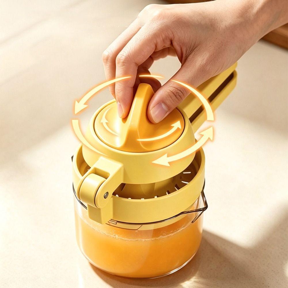 Hand-operated Rotary Orange Squeezer Labor Saving Mini Fruit Presser Portable Citrus Presser Home
