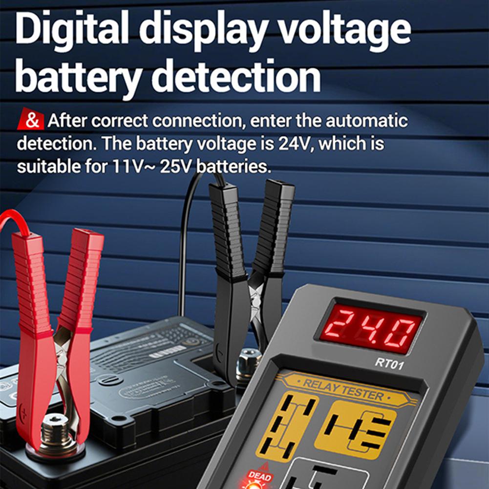 Универсальный Детектор Реле Светодиодный Индикатор 11-25В Тестер Реле Автомобиля Проверка Батареи 4/5-контактный Разъем Диагностический Инструмент