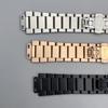 27*19мм Ремешок из нержавеющей стали Серебристый для часов Hublot Ремень Браслет Серия Big Bang Classic Fusion Мужские Женские Ремешки для часов