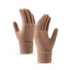 Cute Student Gloves with Winter Velvet Windproof and Cold Proof Cycling Knitted Touch Screen Warm Gloves for Women In Autumn and Winter