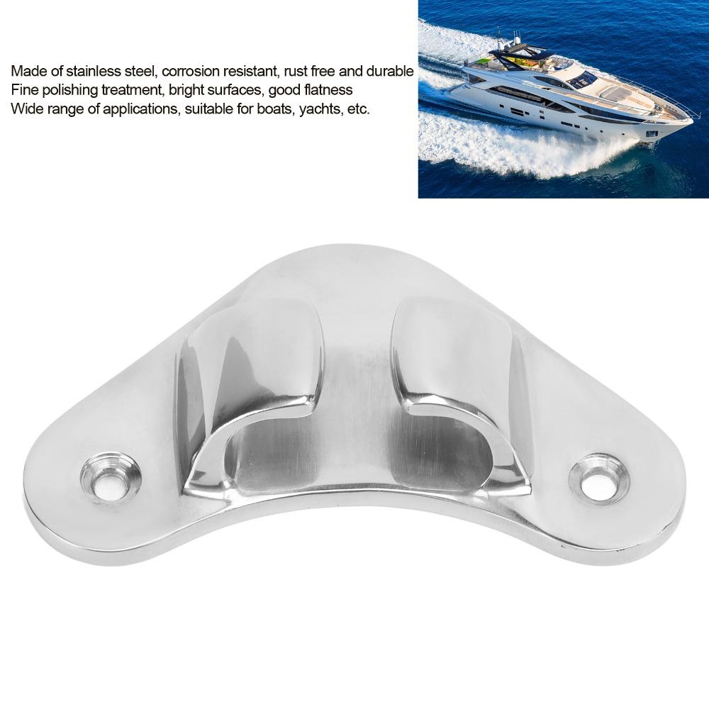 Corrosion Resistant Straight Bow Cleat Chock Finely Polished Boat Line Chock For Ship