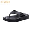 Women's Slippers Outdoor Summer Genuine Leather  Flip-flops Women Anti-skid Trend Pinch Beach Slides Ladies