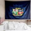 British & Irish Lions Print Tapestry, Backdrop, Easy Setup, Ideal for Bedroom, Office & Living Room, with Aesthetic Wall Hanging Decor.