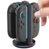 Для Switch 2 Магнитная док-станция 4-в-1 для зарядки контроллеров Для Switch2 Подставка для контроллеров Joycon Док-станция для быстрой зарядки Аксессуары