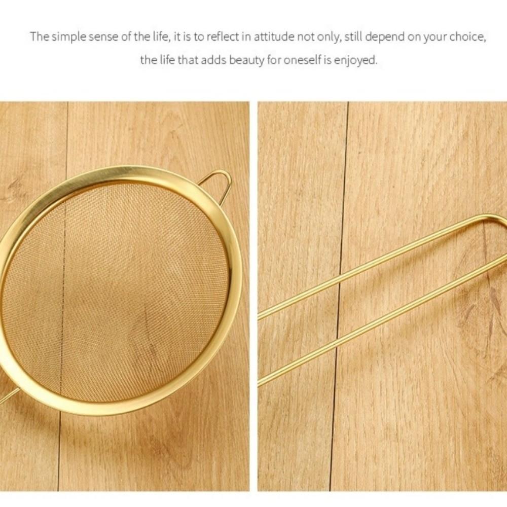 Stainless Steel Flour Sifter Sieve Fine Mesh Flour Colanders Coffee Mesh Filter Kitchen Bakware