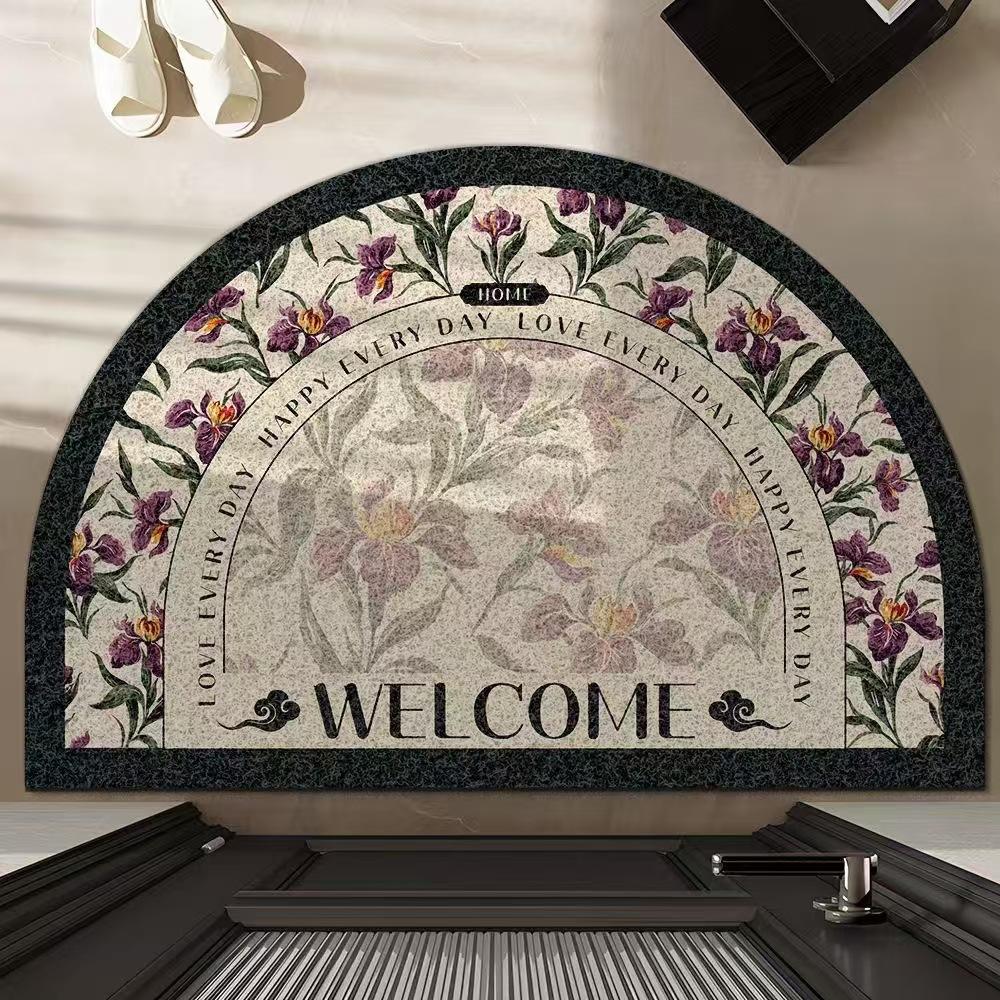 Ковер в американском стиле в стиле ретро, противоскользящий коврик, легкий роскошный полукруглый коврик, устойчивый к грязи, входной коврик