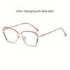 Polarized Blue Light Blocking Glasses High Grade For Cat Eye Sunglasses Retro Star Rivet For Gm Unisex Fashion