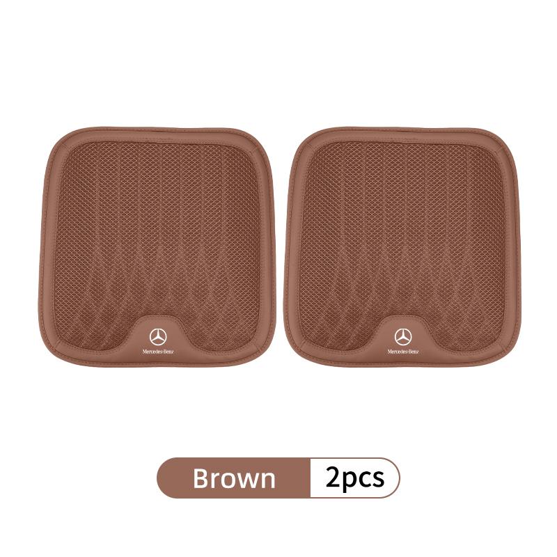 FFYE5 Car Seat Leather Cushion Breathable Non-slip Ice Silk Pad For Mercedes Benz CLK GLC W212 C200 C300 W203 W204 W205 W169 W176 GLC