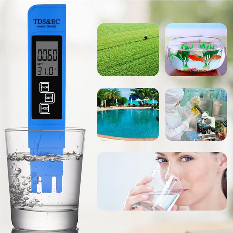 3 в 1 портативный ручной цифровой pH-метр/ЖК-дисплей Tds Ec тестер чистоты воды Ppm ручка