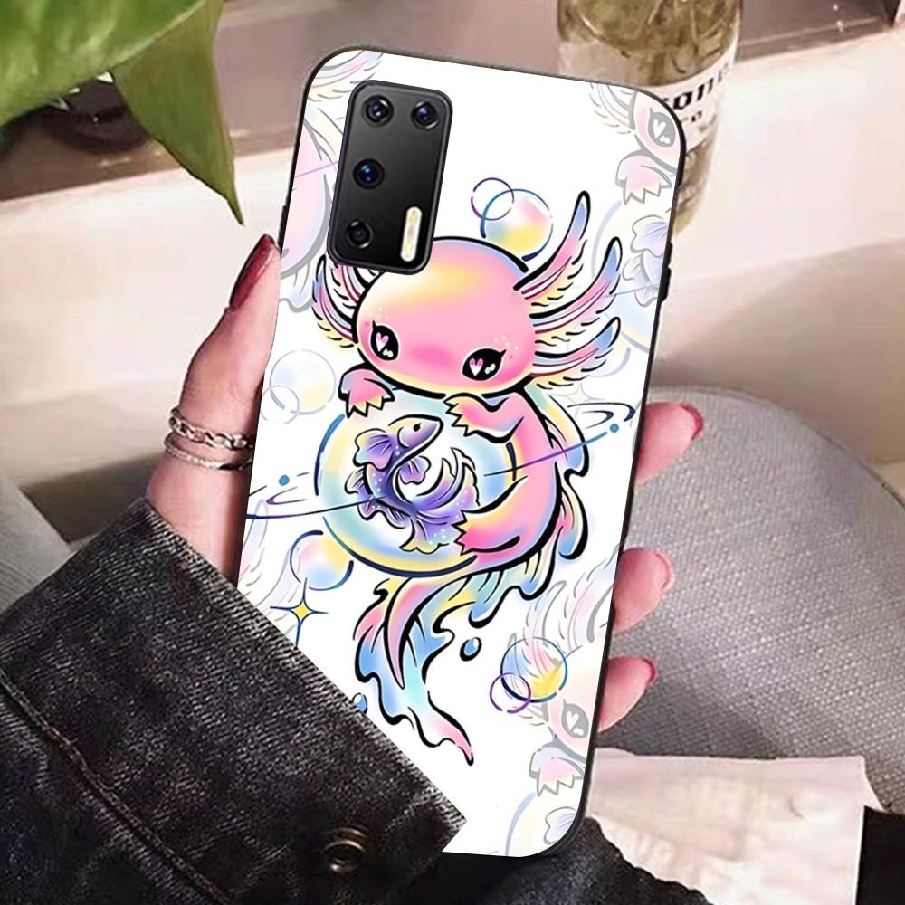Cartoon axolotl cute Phone Case For Huawei P 8 9 10 20 30 40 50 Pro Lite Psmart Honor 10 lite 70 Mate 20lite