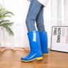 Water Shoes Without Lining Women's Tall Water Boots Long Boots No Mesh Non-slip Rain Boots Women's Rubber Shoes