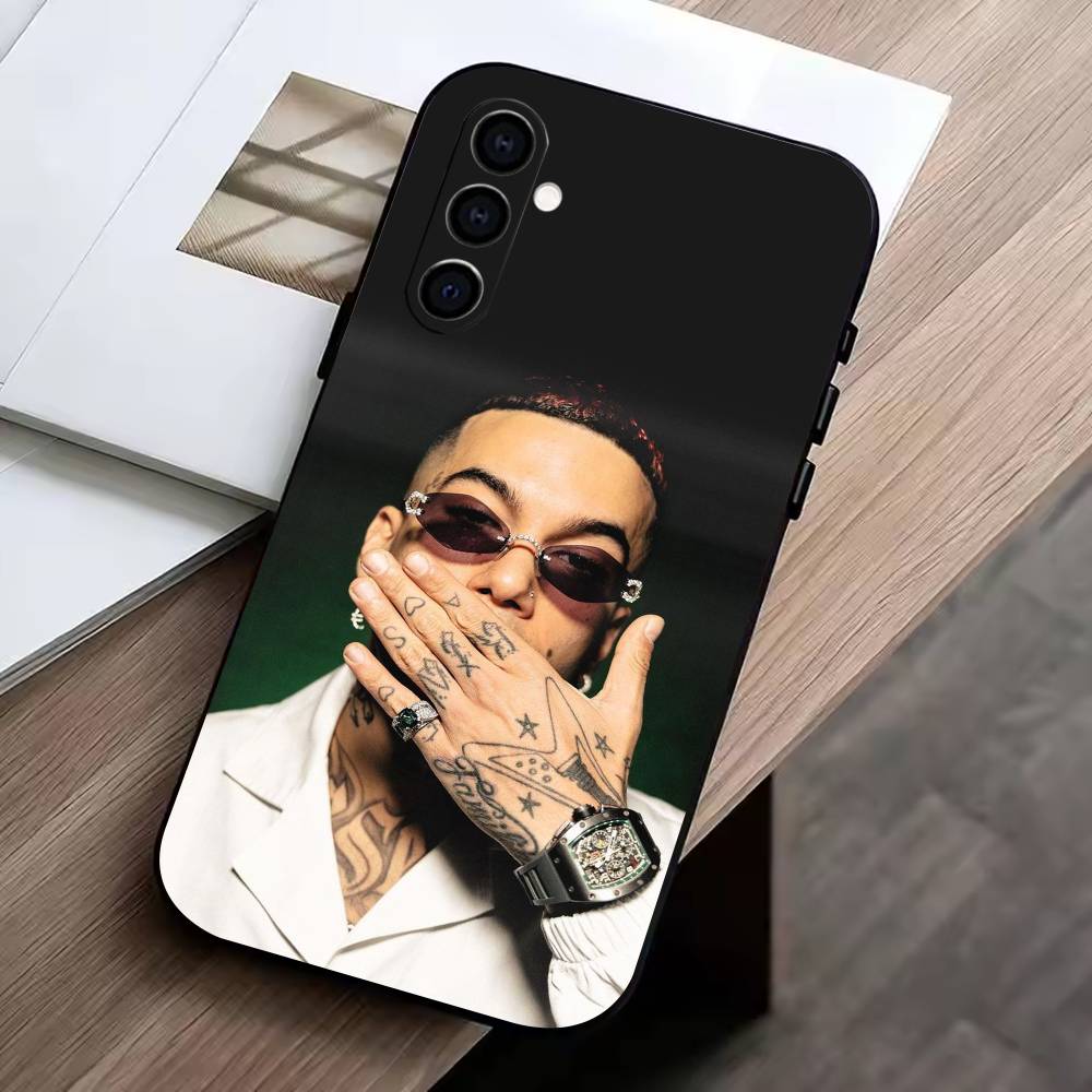 Singer Sfera E-Ebbasta Phone Case For Samsung Galaxy A73,A72,A71,A70,A53,A52,A51,Soft Silicone Black Cover