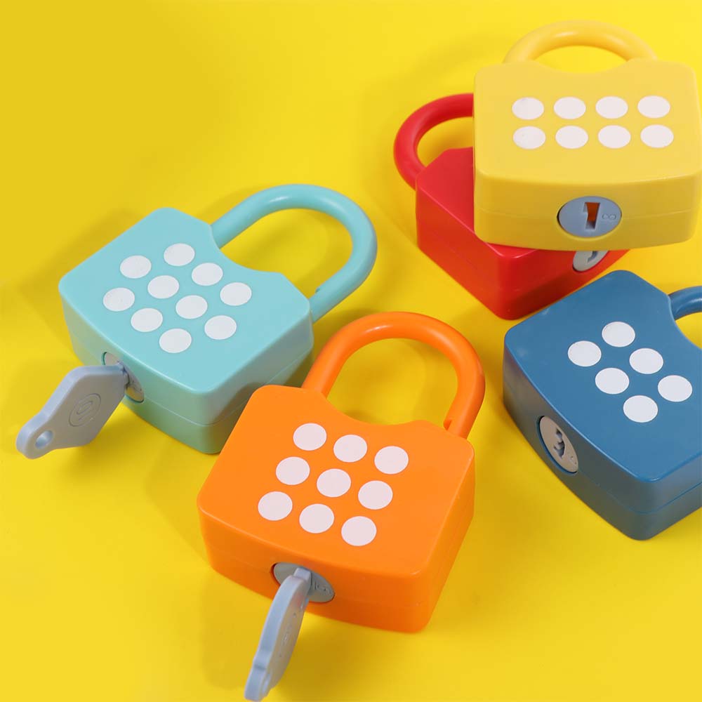 Number Matching Number Lock Key Toys Math Count Learning Number Toy For Toddler