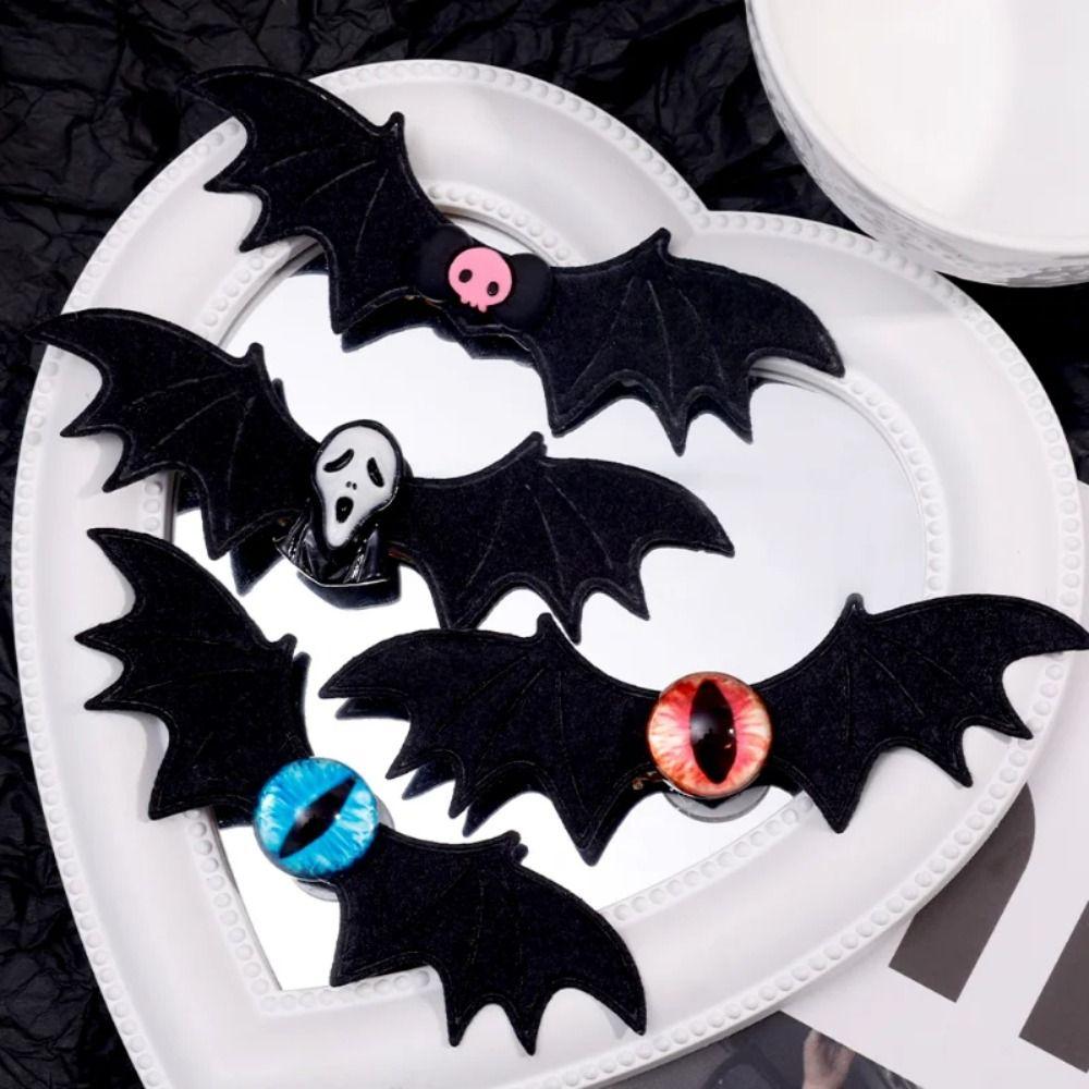 Ghost Bat Wings Hair Clip Lolita Bat Duckbill Clip Cute Halloween Hairpin Girls