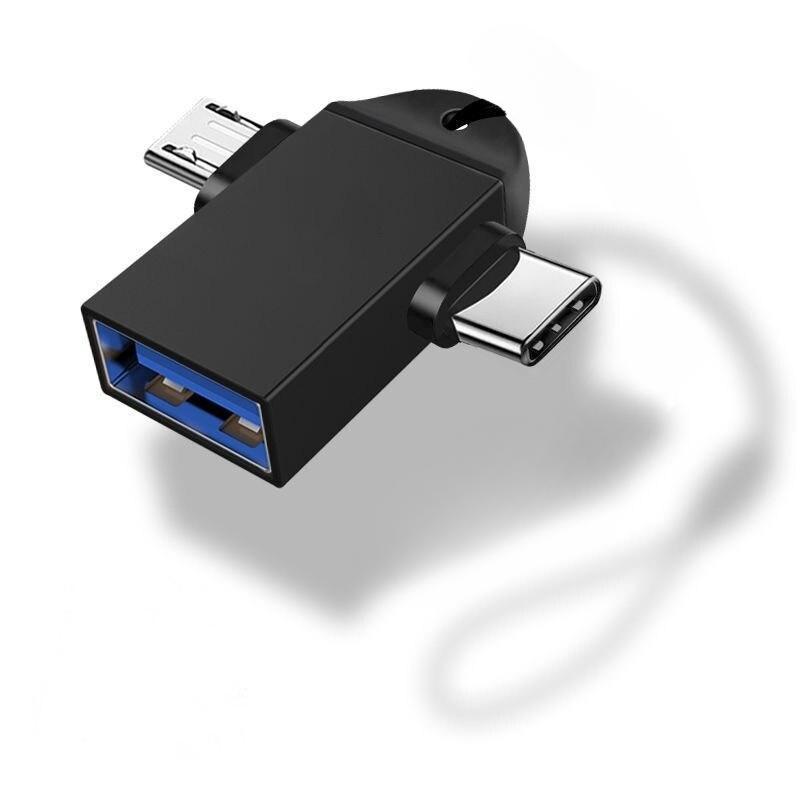 USB 3.1 5 Гбит/с преобразователи передачи данных 2-в-1 адаптер Micro USB OTG Type-C для планшета с жестким диском телефона