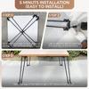 Stainless Steel Folding Table Legs Enhance Stability Table Extender Folding Furniture Stand