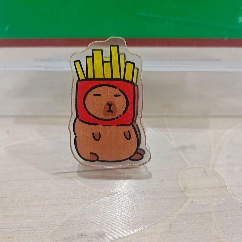 Акриловый полипропиленовый зажим для капибары, акриловый зажим для бумаги Capybara Test Paper Clip, изысканные зажимы для фотопереплета