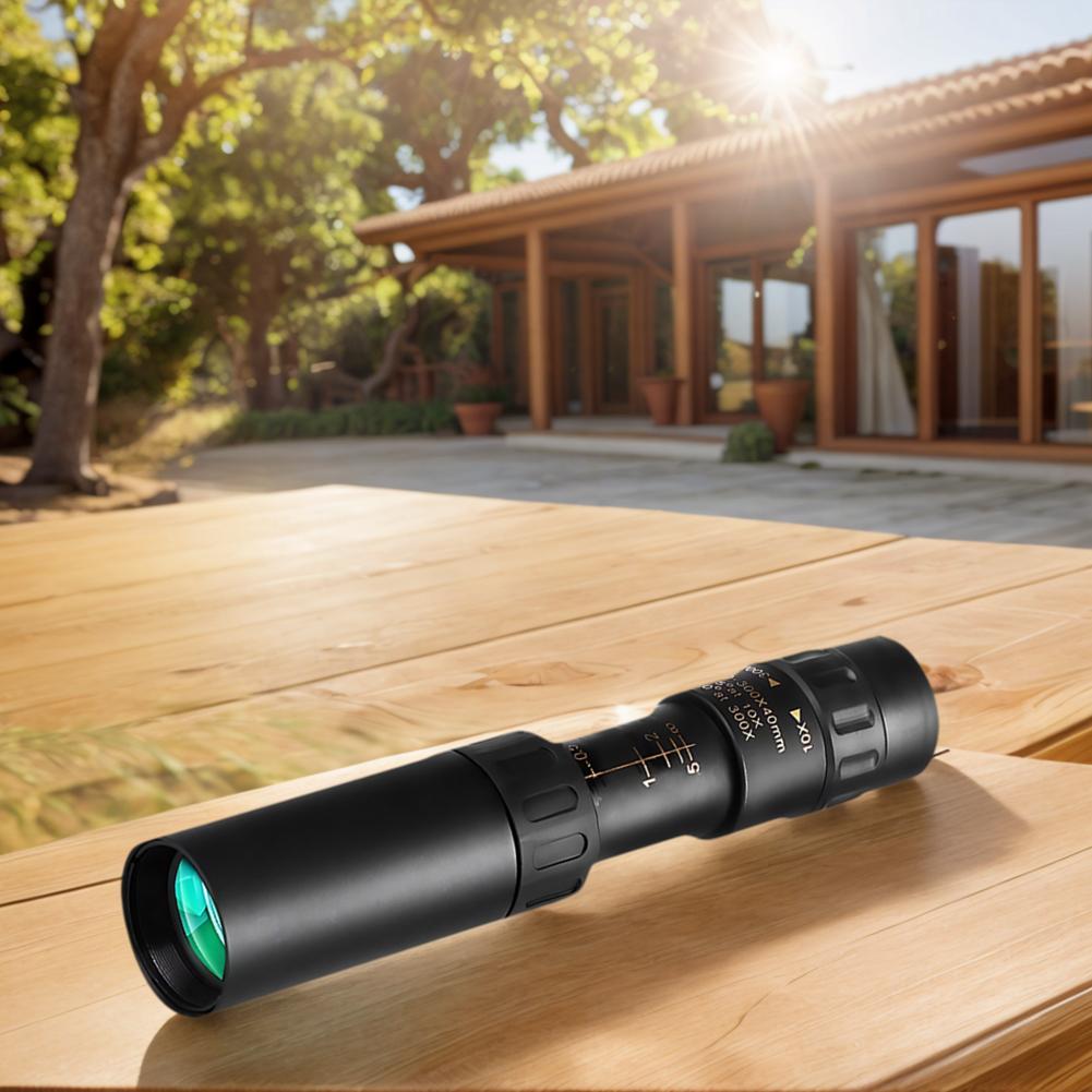 10-300X40 Zoom Monocular Hd Monocular Telescope With Smartphone Adapter Tripod Compact Monocular Pocket Monocular For Adults
