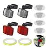 1pc/1Set Plastic Bicycle Safety Night 10 Styles Cycling Reflective Light Bicycle Accessories