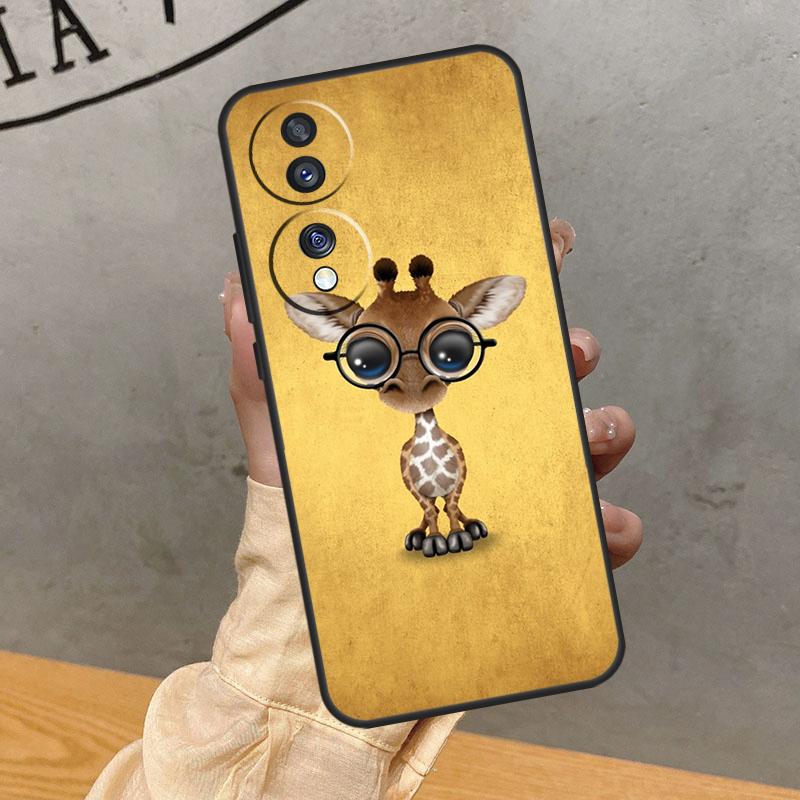 Милый Мультяшный Чехол-Жираф Для Honor Magic 7 Pro 5 6 Lite Чехол Для Honor 90 70 50 400 200 X9 X8a X8b X9a X9b X9c