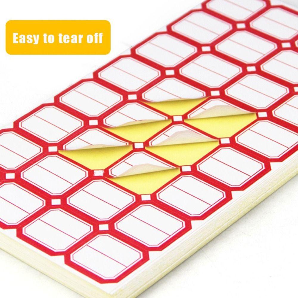 50Sheets Multiple Sizes Self-adhesive Label Paper Handwritten Price Mark Sticky Paper Home